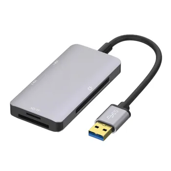 USB 3.0 HUB + SD/TF/CF Kartic Napajalnik Za Prenosnik Tablet PC