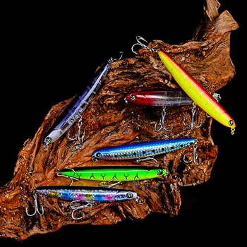 6pc/Veliko Top blagovne Znamke Proberos 4# VIB Svinčnik Fishing Lure 9 Barvo ribištvu tackle Length14g-0.49 oz/11,5 cm-4.53