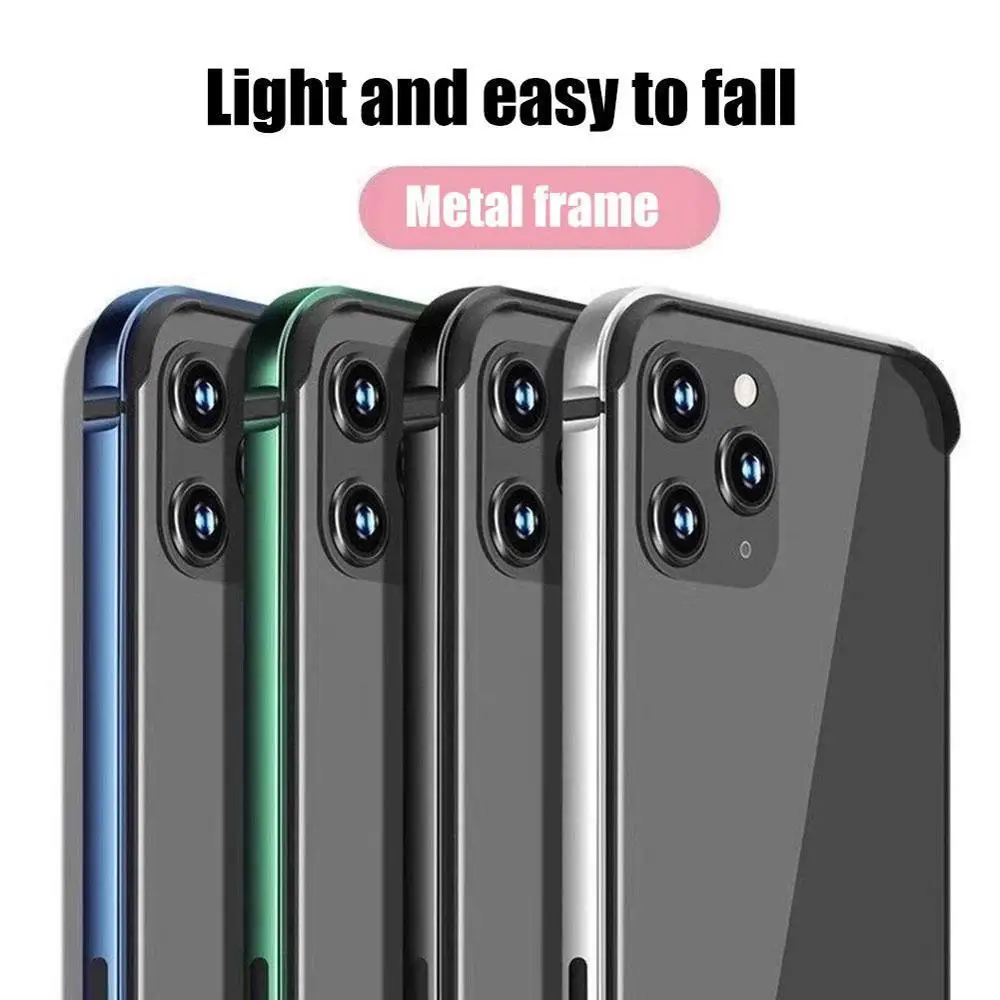 Aluminijast Okvir Kovinski Odbijača Primeru Za iPhone 12 11 Pro Max 11 Mini SE 2020 iPhone7 7 8 Plus XSMAX Xr Xs ProtectCase Telefon Meji