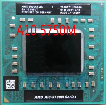 Original AMD prenosni računalnik, Mobilni A10 5750M A10-5750m Socket FS1 CPU 4M Cache/2,5 GHz/Quad-Core procesor za Prenosnik GM45/PM45