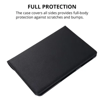 360 Rotacijski PU Usnjena torbica za Samsung Galaxy Tab 10.1 2019 T510 T515 Smart Cover za SM-T510 SM-T515 10.1 palčni kovček+film+pen