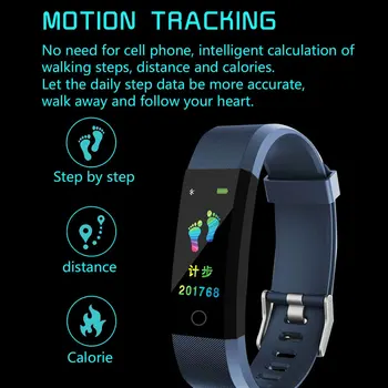 NOVA Pametna Zapestnica Smartwatch Srčni utrip, Krvni Tlak Monitor Fitnes Pedometer Manšeta Za Android xiaomi huawei IOS Telefon