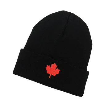2020 nove Jesensko Zimske Kanada Rdeče Maple Leaf vezenje Pletene Beanies Klobuk Moških in Žensk Priložnostne Toplo Hladno Skp