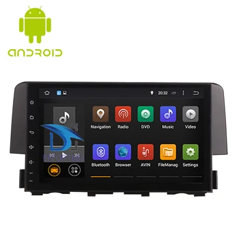 9 Inch Android 9.0 Zaslon IPS avtoradio, predvajalnik Za Honda Civic 2016-2020 Avto Video WIFI Večpredstavnostna Avto GPS Navigacija Vodja Enote