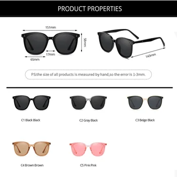 Pro Acme blagovno Znamko Design Prevelik Polarizirana sončna Očala Moški Ženske Luksuzni Retro Kvadratnih sončna Očala Odtenkov za Moške UV400 2020 PC1549