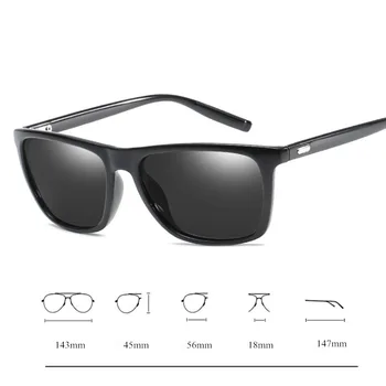 VWKTUUN Polarizirana sončna Očala Moških Kvadratnih Vožnja Šport sončna Očala Za Moške blagovne Znamke Oblikovalec Unisex Potovalne Očala Ogledalo Očala