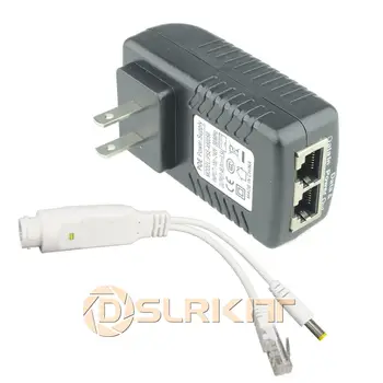 DSLRKIT PoE Injektor Splitter Komplet za 12V DC IP CCTV Kamere Ne-PoE Napajanje Preko Ethernet