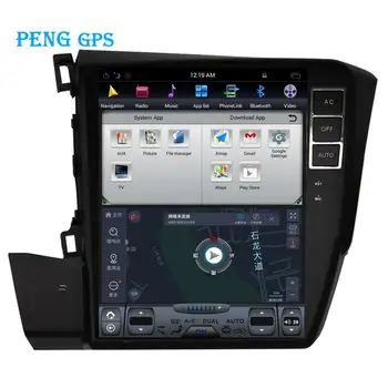 Avto Radio Predvajalnik Tesla Zaslon Za Honda Civic 2012+ GPS Navigacija magnetofon glavna enota Multimedijski Predvajalnik Android 6.0