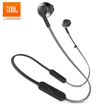 JBL T205BT Brezžične Bluetooth Slušalke Čepkov Športne Čisto Globok Bas Zvok Glasbe, Slušalke za prostoročno brezplačnih klicev za Pametni telefon