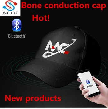 Na mestu SAMEM E-tipka za Pametno Glasovno Skp Bluetooth Klobuk slušalke Hip Hop Baseball Skp Kostne Prevodnosti Bluetooth Slušalke Kape