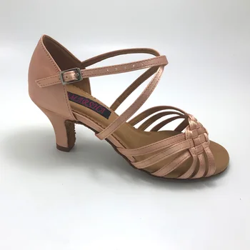 6.5 cm pete Elegantno latinski Ples Čevlji Za ženske Salsa čevlji pratice čevlji udobno latinsko čevlji MS6253FL2S visoke pete na voljo