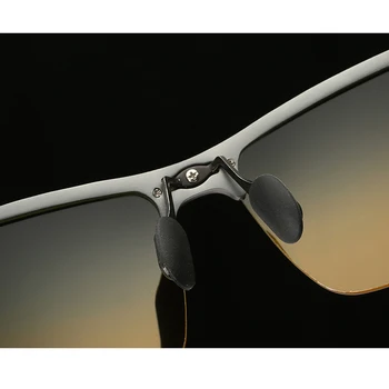 2021 Vožnje Moških sončnih Očal 3 Barve Kovinski Okvir, Črna/Zlata/Srebrna Pol-okvir Polarizirana sončna Očala