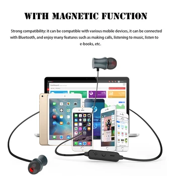 Slušalke za telefon SERVO K03 Magnet Čepkov Šport Brezžične Bluetooth Slušalke Z Mikrofon Stereo