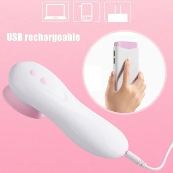Akumulatorski Električni Sesanju Prsi Z Jezikom Lizanje Nastavek Massager Ženskega Telesa Masaža Napravo Z USB Kablom