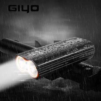GIYO 2400LM Sova Kroglice Rainproof Polnilne USB Kolesa Krmilo Smerniki Baklo Flash T6 LED Svetilko Kolesarske Svetilke Pribor