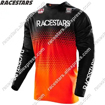 NOVO RACESTARS Off Road Motokros Jersey MX Oblačila Spustu Camiseta Ropa MTB Dolg Rokav Moto Jersey Gorsko Kolo DH Majica