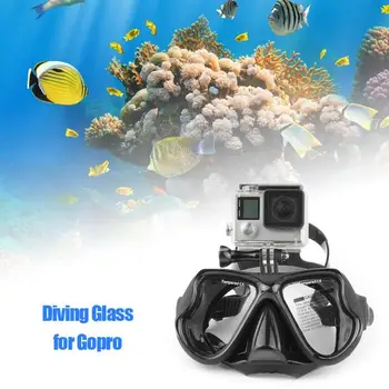 Dihalke Maska za Potapljanje, Plavanje Googles za Gopro Šport Fotoaparat Rack Mount Silikonski Snorkling Očala Očala za GoPro Dodatki