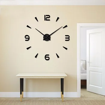2019 nova stenska ura quartz uro reloj de pared sodobno oblikovanje velike okrasne ure Evropi akril nalepke za dnevno sobo, klok