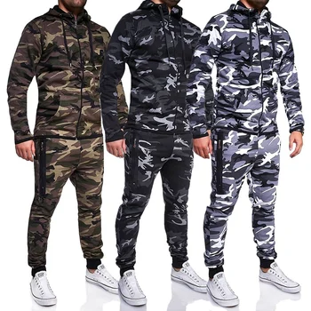 ZOGAA 2020 Novih moških znoj obleko Mens Trenirko Priložnostne Šport Prikrivanje trenirka moški Vojaške sweatsuit moški oblačila za moške