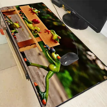 Mairuige Tiskanja Srčkan Zelena Žaba Živali Veliko Igralnih Anime Mouse Pad Desk Blazine iz Gume Proti drsenju Tipkovnico Preproge Tabela Kraj Mat Xxl