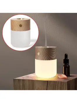 Lesene Aroma eteričnega Olja Difuzor LED Nočna Lučka Dišave Lučka USB za Polnjenje Električnih Aromaterapija za Domačo Pisarno