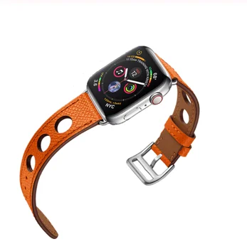 Trak Za Apple watch band 44 mm 40 mm iWatch band 38 mm 42mm zapestnica Pravega Usnja zanke apple watch 5/4/3 44 40 42 38 mm