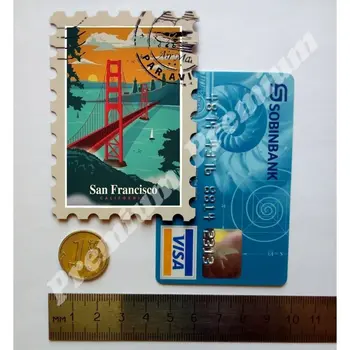 San Francisco spominek magnet letnik turistični plakat