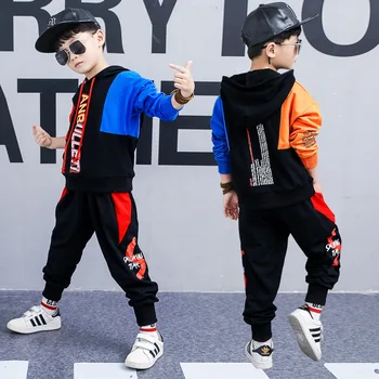 2019 Fant je Pomlad Obleko Dve Otroci'Long Rokav Športne Obleke Nove korejski otroška Oblačila