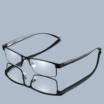 Branje Očala Moški Ženske Pravokotnik Kovinski Prilagodljiv Ultralahkih Obravnavi očala Dioptrije Presbyopia Očala Pregleden Spektakel