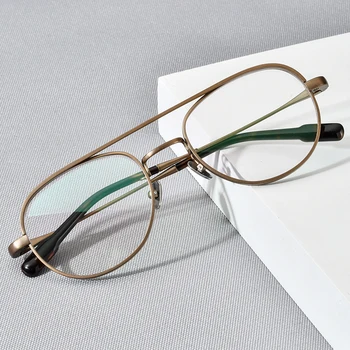 FONEX Čistega Titana Očal Okvir Moških Retro Krog Kratkovidnost Optični Recept Eyeglass Okvirji 2021 Ženske Letnik Očala F85654