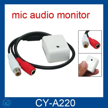 6-12V Audio Mikrofon za Snemanje Nadzor Zvoka Monitor za CCTV Kamero, Mikrofon