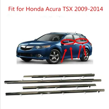 Za Honda Acura TSX 2009-Okno Avtomobila Oblikovanje Trim Weatherstrips Pečat 4pcs