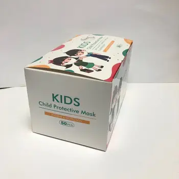 Maska za obraz za enkratno uporabo maske risanka zgosti embalaža polje otrok embalaža barvo polje nova 50 Pack