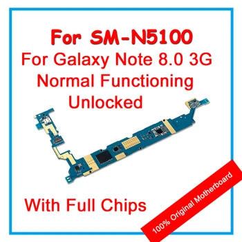 Originalne matične plošče Za Samsung Galaxy Note 8.0 3G N5100 Mainboard S Čipi Android OS Logiko Odbor Za Popravilo