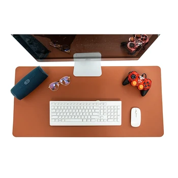 2021 Dvojna Uporaba Mousepad PU Usnje Antifouling Desk Mat 60x30/90x45/120x60cm Mause Mat pisarne Ploščica Računalnika Velike Mouse Pad