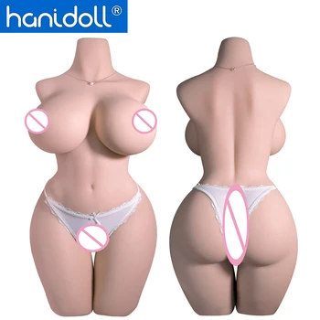 Hanidoll Sex Lutke Lutka Ljubezen Trupa Half Telo TPE Realističnih Seks Lutk Vagina Velike Joške Maščobe Rit Odraslih Igrače Sex Lutka Za Moške