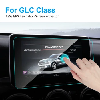 Avto GPS Navigacijski Zaslon Patron Film za Mercedes X253 GLC Razred HD Jasno Kaljeno Steklo Zaščitno folijo Avto Dodatki