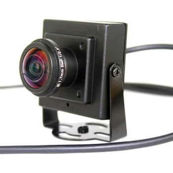 SMTKEY 5MP-1,7 mm objektiv 160degree 1000tvl CVBS analogni Kovinski Mini box kamere na tv zaslonu avto spremlja pogled neposredno