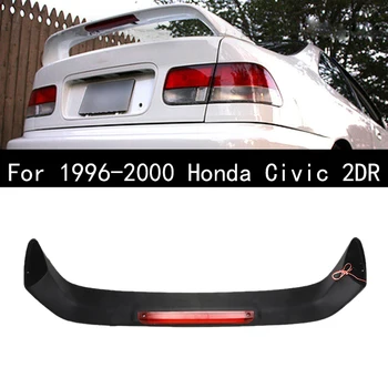Avto Zadaj Prtljažnik Spojler Krilo LED Zavorna Luč Za 1996-2000 Honda Civic 2DR Primered Black Spojlerji Žarnice Oprema za Avto Styling