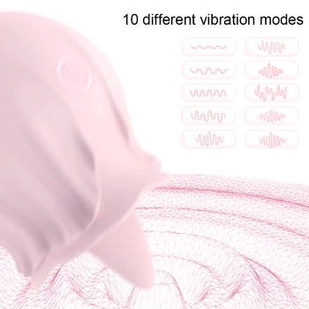 Jezik Lizanje Vibrator Prsne Bradavice Bedak Sex Igrače Ženske Brezžično Polnjenje Vaginalne Massager Skoki Jajce Stimulacijo Klitorisa