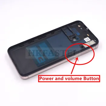 Za Asus Zenfone Max M1 ZB555KL Novo Izvirno Nazaj pokrov Baterije Ohišje KARTICE SD Pladenj za Kritje moč Gumbom za glasnost + Objektiv Kamere