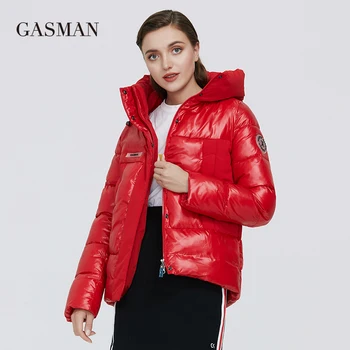 GASMAN 2020 Črna mozaik modne blagovne znamke ženska zimska jakna ženske plašč navzdol parka Ženski windproof napihovalka debel suknjič 005