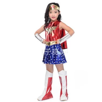 Otroka se Sprašujem, Gril Deluxe Kostum Malčka Dekle SHIRT je Super Junaki Cosplay Obleko pustna Halloween Kostumi za Otroke