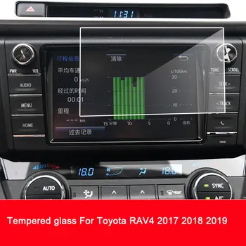 Kaljeno Steklo Za Toyota RAV4 2017 2018 2019 GPS Navigacijski Zaslon Patron Pokrov Zaščitni Film