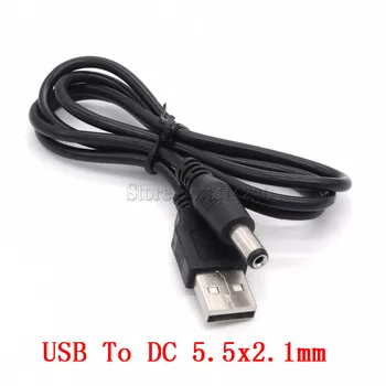 10Pcs USB DC 5,5 mm*2.1 mm električni Pretvornik Kabel Kabel USB5.5*2.1 DC Jack