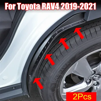 2Pcs Fender Avto Blatnika Preuredi Zadaj Pnevmatike Fender Posebno Dekoracijo Za Toyota RAV4 RAV-4 2019 2020 2021 Blatnik Za 2021 RAV4