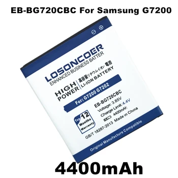 LOSONCOER 4400mAh EB-BG720CBC Baterija za Samsung Galaxy Grand3 G7200 G7202 G7208V G7209 Grand Max Mobilni Telefon, Baterija,