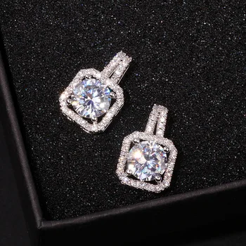 BIJOX ZGODBA klasična čar uhan za ženske 925 sterling srebrni nakit z AAA cirkon gemstone spusti uhan poroko posla