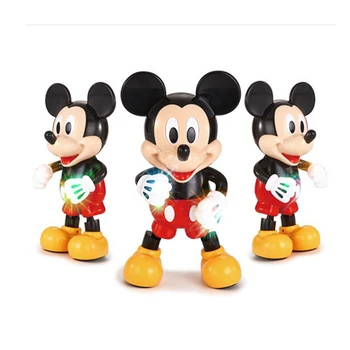Original Disney Ples Mickey Mouse Slika Dejanje Osupljivo Glasbe Sijoče Izobraževalne Elektronski Hojo Robota Otroci lols Igrača