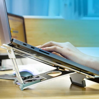Nastavljiv Laptop Stand Tablet Univerzalno Stojalo za Mac Book iPad Zložljiva Urad Notebook Cooling 6 Ravni Višina